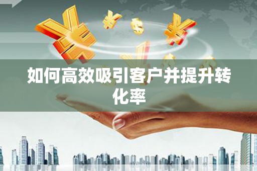 天祝如何高效吸引客户并提升转化率