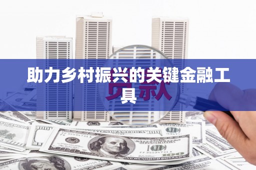 天祝助力乡村振兴的关键金融工具
