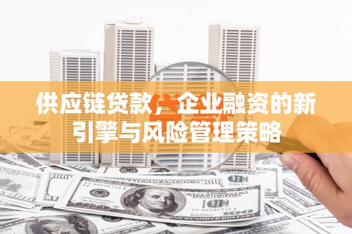 天祝供应链贷款，企业融资的新引擎与风险管理策略