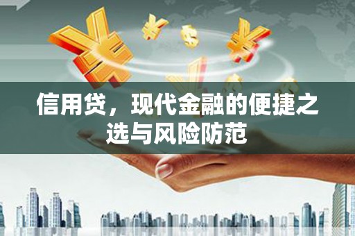 天祝信用贷，现代金融的便捷之选与风险防范