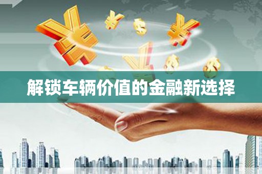 天祝解锁车辆价值的金融新选择