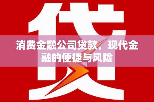 天祝消费金融公司贷款，现代金融的便捷与风险