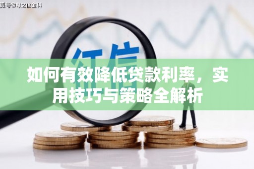 天祝如何有效降低贷款利率，实用技巧与策略全解析