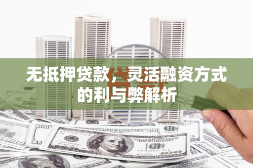 天祝无抵押贷款，灵活融资方式的利与弊解析