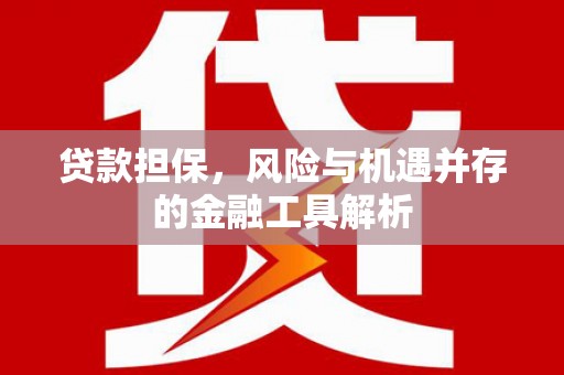 天祝贷款担保，风险与机遇并存的金融工具解析